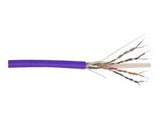 DIGITUS CAT 6 F-UTP installation cable raw length 305m drum AWG 23/1 LSZH-1 simplex color purple