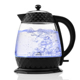 ETA Crystal Kettle ETA315490000 Electric, 2200 W, 1.7 L, Glass, 360Â° rotational base, Glass/Black