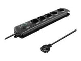 QOLTEC Surge protector Quick Switch 5 sockets 1.8m black