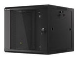LANBERG 19inch wall-mounted rack 9U/570x600 demounted fast assembling flat pack black