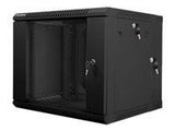 LANBERG WF02-6609-10B wall-mounted double section rack 19inch flat pack 9U/600x600mm black