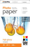 ColorWay Photo Paper 20 pc. PG230020A4 Glossy, A4, 230 g/m�