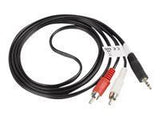LANBERG CA-MJRC-10CC-0015-BK Lanberg stereo audio cable Mini Jack 3,5mm (M)->2x RCA Cinch 1.5m