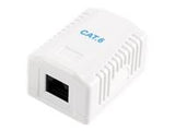 GEMBIRD NCAC-1U6-01 CAT6 UTP single port surface mount box