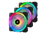 CORSAIR Fan LL120 RGB 120mm Dual Light Loop RGB LED PWM Fan 3 pack with Lighting Node Pro