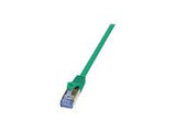 LOGILINK CQ3015S LOGILINK - Patch Cable Cat.6A 10G S/FTP PIMF PrimeLine green 0,25m