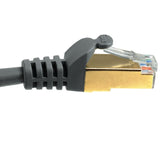 HAMA CAT 5e Network Cable STP gold-plated shielded grey 3.00 m
