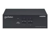 MANHATTAN KVM Switch HDMI/USB 4x1 Dual-Monitor Video 4K 30Hz