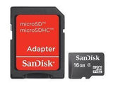 MEMORY MICRO SDHC 16GB W/ADAPT/CL4 SDSDQM-016G-B35A SANDISK