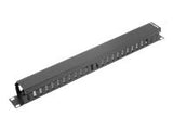 LANBERG AK-1201-B cable management panel type A 19 1U black