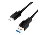 LOGILINK CU0166 LOGILINK - USB 3.2 Gen1x1 cable, USB-A male to USB-C male, black, 0.15m