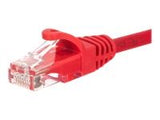 NETRACK BZPAT56R Netrack patch cable RJ45, snagless boot, Cat 6 UTP, 5m red