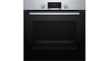 Bosch Oven Serie 2 HBA173BR1S  71 L, Electric, Self-cleaning technology (pyrolysis), Red LED display with knob control, Height 59.4 cm, Width 59.5 cm, Stainless steel