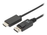 ASSMANN DisplayPort Adapter Cable DP - HDMI Type A St / St 3.0m w / War. DP 1.2 HDMI 2.0 4K / 60Hz CE black