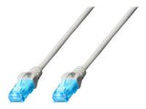 DIGITUS CAT 5e U-UTP patch cable PVC AWG 26/7 length 0.25 m color grey