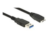 DELOCK  Cable USB 3.0 Type-A male > USB 3.0 Type Micro-B male 0.5 m black