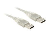 DELOCK Cable USB 2.0 Type-A male > USB 2.0 Type-A male 3 m transparent