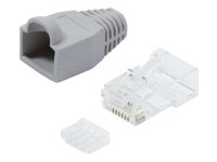 LOGILINK MP0023 LOGILINK - Plug Connector Cat.6 RJ45 100pcs. set, unshielded, grey