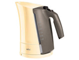 Braun WK 300 Standard kettle, Plastic, Cream, 2200 W, 360 rotational base, 1.7 L