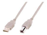 ASSMANN USB2.0 cable 1,8m USB A zu USB B bulk beige