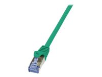 LOGILINK CQ3035S LOGILINK - Patch Cable Cat.6A 10G S/FTP PIMF PrimeLine green 1m