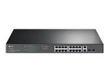 TP-LINK TL-SG1218MP 18-Port Gigabit RM Switch with 16x PoE+ GE 2x GE 2x Combo SFP slots 250W budget