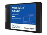 SSD|WESTERN DIGITAL|Blue SA510|250GB|SATA 3.0|Write speed 440 MBytes/sec|Read speed 555 MBytes/sec|2,5"|TBW 100 TB|MTBF 1750000 hours|WDS250G3B0A