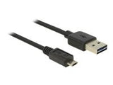 DELOCK Cable EASY-USB 2.0 Type-A male > EASY-USB 2.0 Type Micro-B male black 2 m