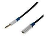 LOGILINK BASE15 LOGILINK - Premium Audio Cable, 3.5 mm Male to 3.5 mm Female, 1.5m