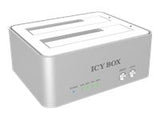 ICYBOX IB-120CL-U3 Docking station for 2x2,5 and 2x3,5 HDD case SATA, USB 3.0, JBOD, White