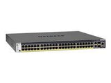 NETGEAR M4300-52G-PoE+ 1000W PSU Stackable Managed Switch with 48x1G PoE+ and 4x10G incl. 2x10GBASE-T and 2xSFP+ Layer 3