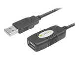 TECHLY 023646 Techly USB 2.0 active extension cable USB A/USB A M/F 10m black