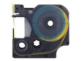 QOLTEC 50231 Heat shrink tube for DYMO D1/DM1 12mm x 1.5m Yellow Black overprint