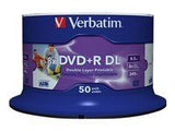 VERBATIM 50xDVD+R double layer 8.5GB 8x Spindel wide inkjet printable surface