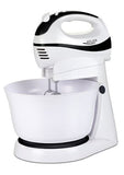 Adler Mixer AD 4206 Mixer with bowl, 300 W, Number of speeds 5, Turbo mode, White