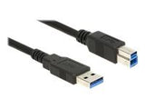 DELOCK  Cable USB 3.0 Type-A male > USB 3.0 Type-B male 1.5 m black