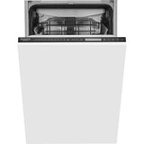 Hotpoint Dishwasher HSIP 4O21 WFE Built-in, Width 44.8 cm, Number of place settings 10, Number of programs 11, Energy efficiency class E, Display, Silver
