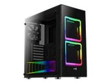AEROCOOL AEROPGSTOR-BG-RGB PC case ATX TOR RGB TEMPERED GLASS - 2x140mm RGB FAN 1x120mm BLACK FAN