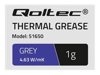 QOLTEC 51650 Qoltec Thermal paste 4.63W/m-K | 1g | grey