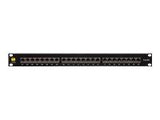 NETRACK 104-19 patch panel 19 24-ports cat. 6A FTP with shelf