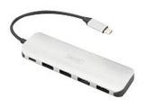 DIGITUS DA-70242-1 DIGITUS HUB 4-port USB 3.0 SuperSpeed with Type C Power Delivery aluminium
