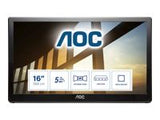 AOC I1659FWUX 15.6inch Powered IPS Monitor 1920x1080 WLED USB 3.0
