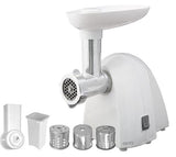 Meat mincer Camry CR 4802 White, 600-1500 W, Number of speeds 1, Middle size sieve, mince sieve, poppy sieve, plunger, sausage filler, vegatable attachment.