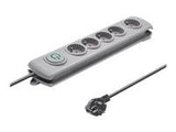 QOLTEC Surge protector Quick Switch 5 sockets 1.8m gray
