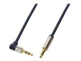 LOGILINK CA11300 LOGILINK - Audio Cable 3.5 Stereo M/M 90  angled, 3.00 m, blue