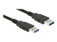 DELOCK  Cable USB 3.0 Type-A male > USB 3.0 Type-A male 0.5 m black