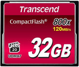 TRANSCEND Premium CompactFlash 32GB Card R120MB/s VGP 20 MLC