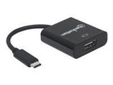 MANHATTAN USB 3.1 Typ C to HDMI Converter C-Male to HDMI-Female Black