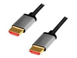 LOGILINK CHA0104 HDMI cable A/M to A/M 8K/60Hz alu black/grey 1m