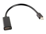 LANBERG AD-0005-BK Lanberg adapter mini Displayport(M)->HDMI(F) cable